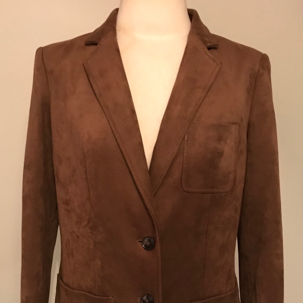 Tommy Hilfiger Women's Two-Button Suede Blazer
